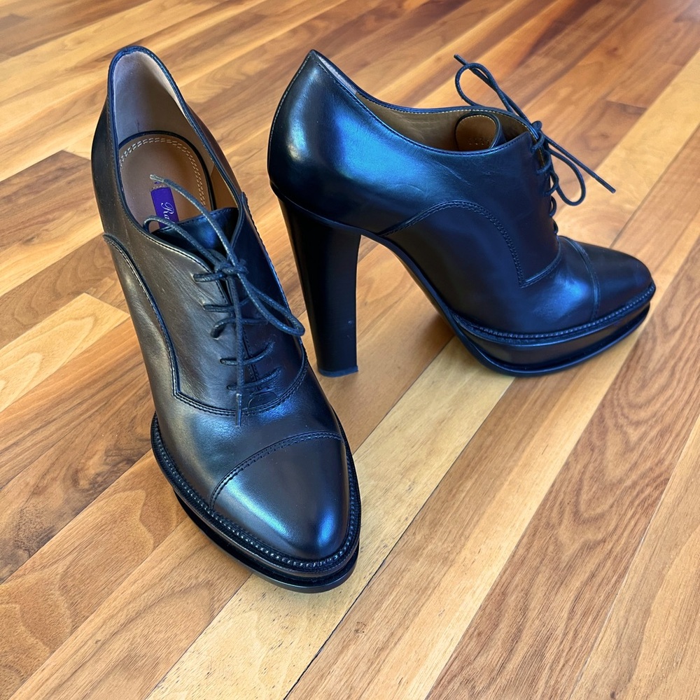 Ralph Lauren Collection — Purple Label Black High Heel Pumps (Size 40B / US 10)